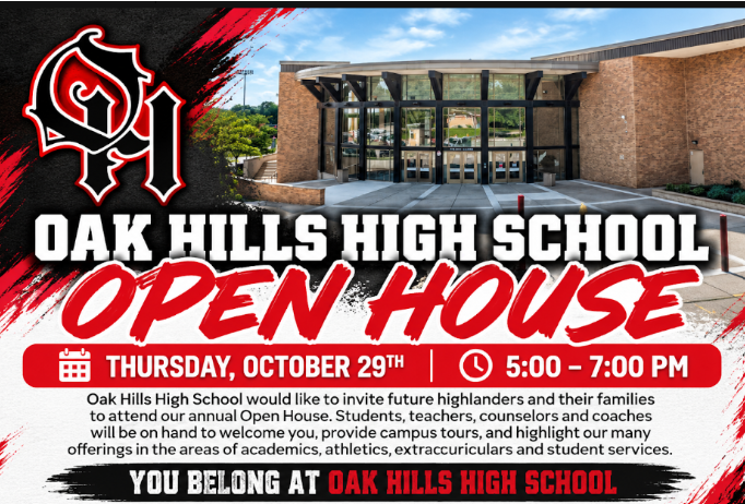 OHHS Open House graphic